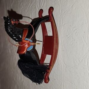 Hallmark vintage rocking horse ornament 1982